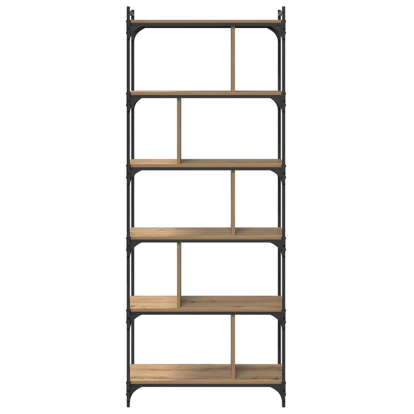 Bookcase Artisan oak 76 x 32 x 192 cm Engineered wood