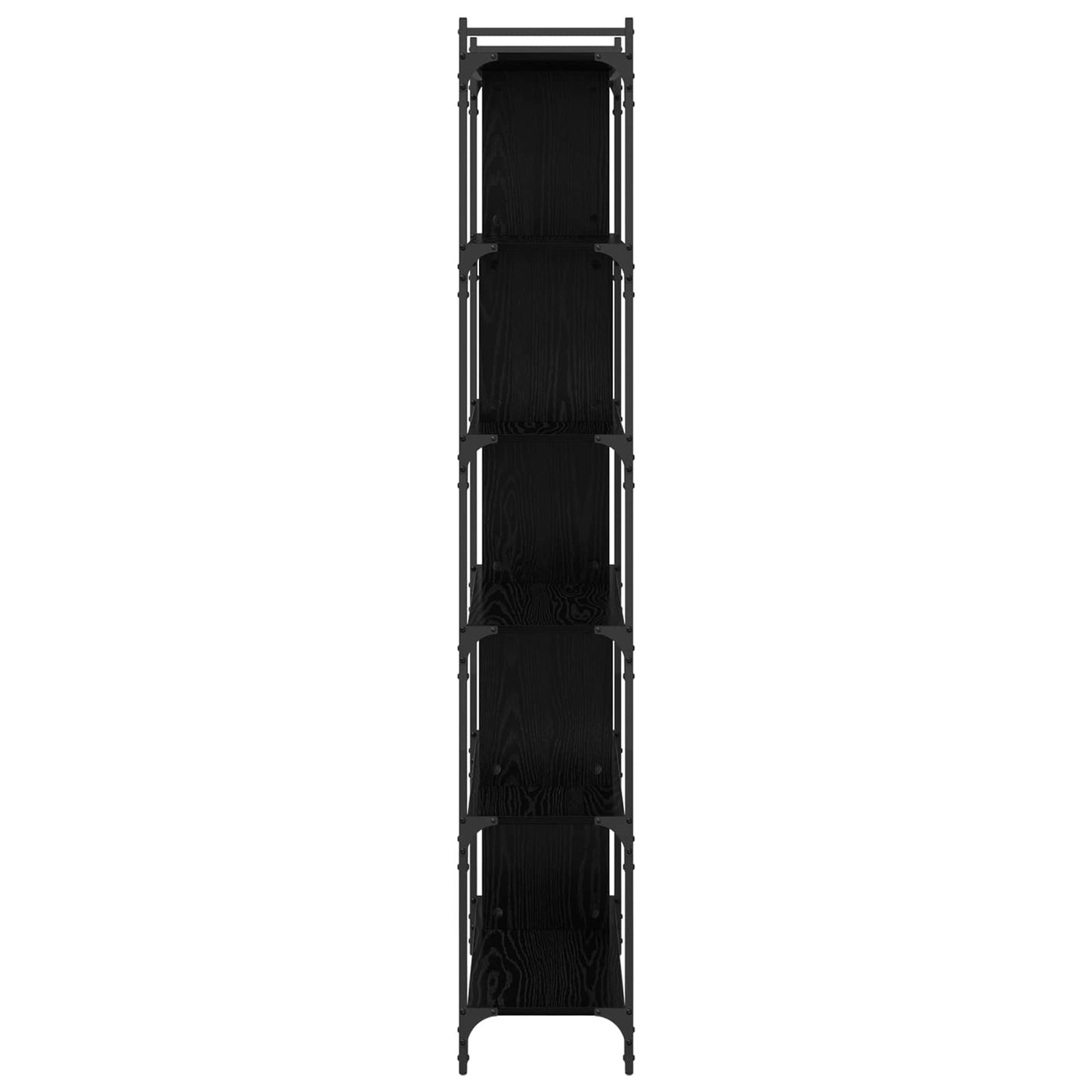 Bookcase Black oak 76 x 32 x 192 cm Engineered wood
