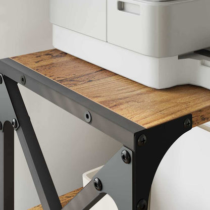 Printer Stand Old Wood 44 x 26 x 31.5 cm Engineered Wood