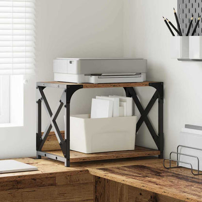 Printer Stand Old Wood 44 x 26 x 31.5 cm Engineered Wood