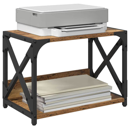 Printer Stand Old Wood 44 x 26 x 31.5 cm Engineered Wood