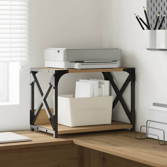 Printer Stand Artisan Oak 44 x 26 x 31.5 cm Engineered Wood