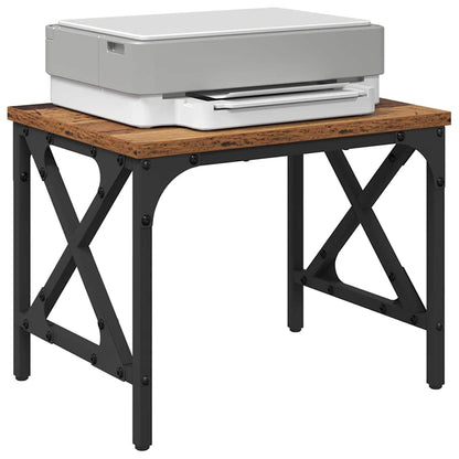 Printer Stand Old Wood 40 x 30 x 31 cm Engineered Wood