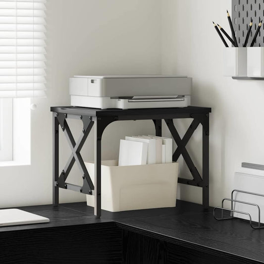 Printer Stand Black Oak 40 x 30 x 31 cm Engineered Wood