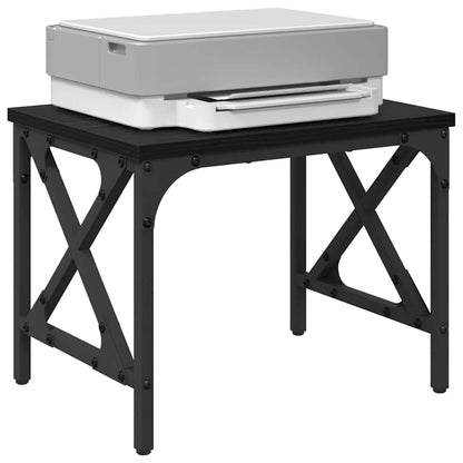 Printer Stand Black Oak 40 x 30 x 31 cm Engineered Wood