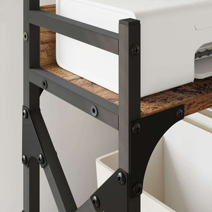 Printer Stand Old Wood 40 x 20 x 40 cm Engineered Wood