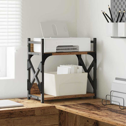 Printer Stand Old Wood 40 x 20 x 40 cm Engineered Wood