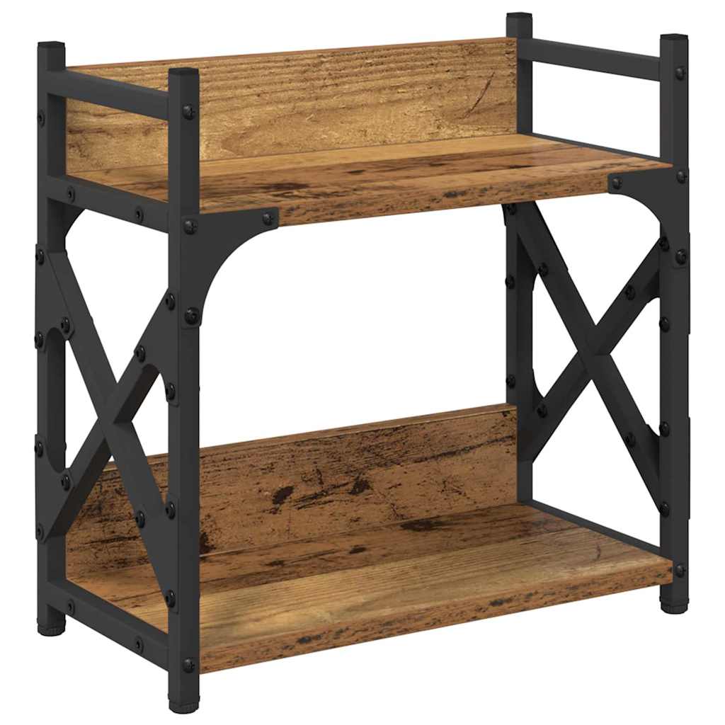 Printer Stand Old Wood 40 x 20 x 40 cm Engineered Wood