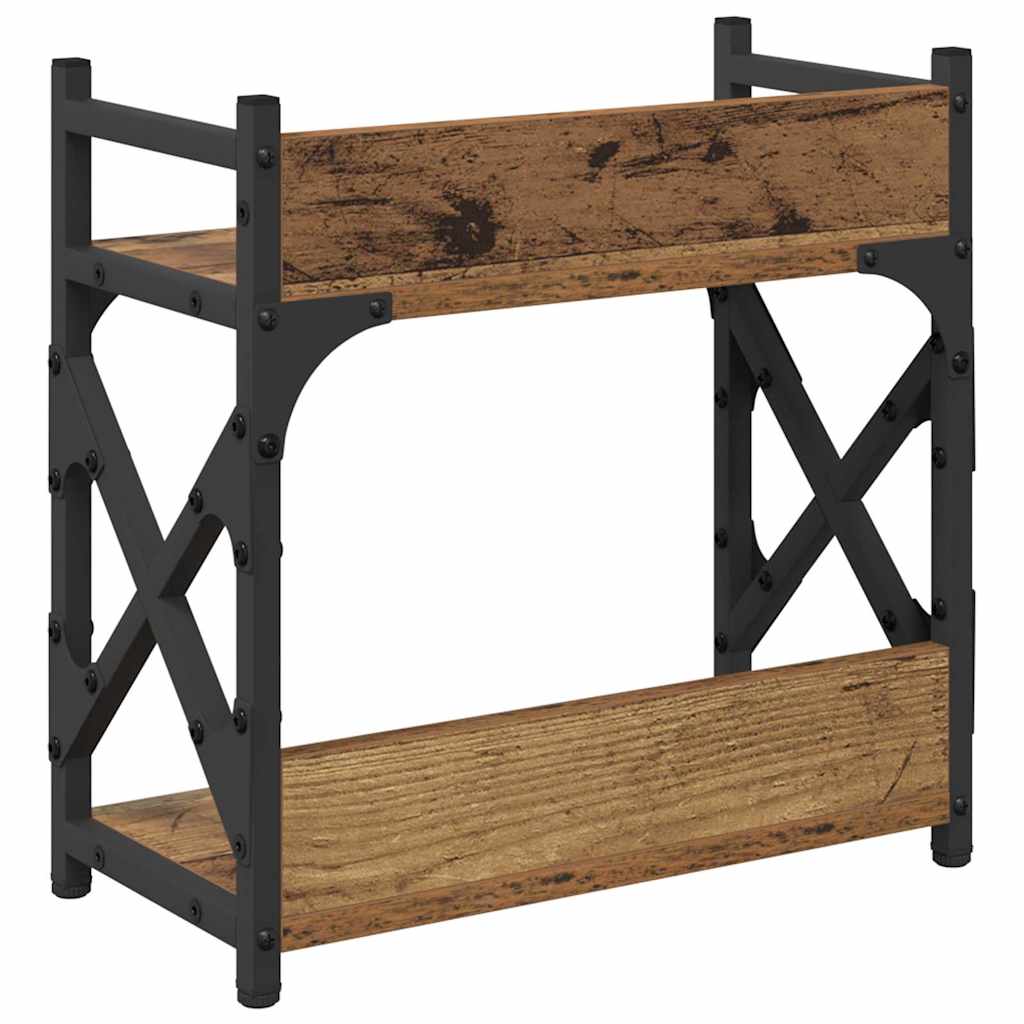 Printer Stand Old Wood 40 x 20 x 40 cm Engineered Wood