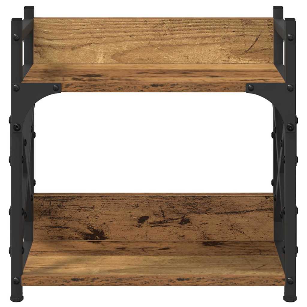 Printer Stand Old Wood 40 x 20 x 40 cm Engineered Wood