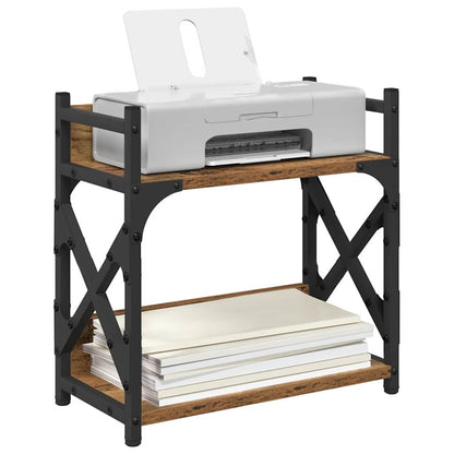 Printer Stand Old Wood 40 x 20 x 40 cm Engineered Wood