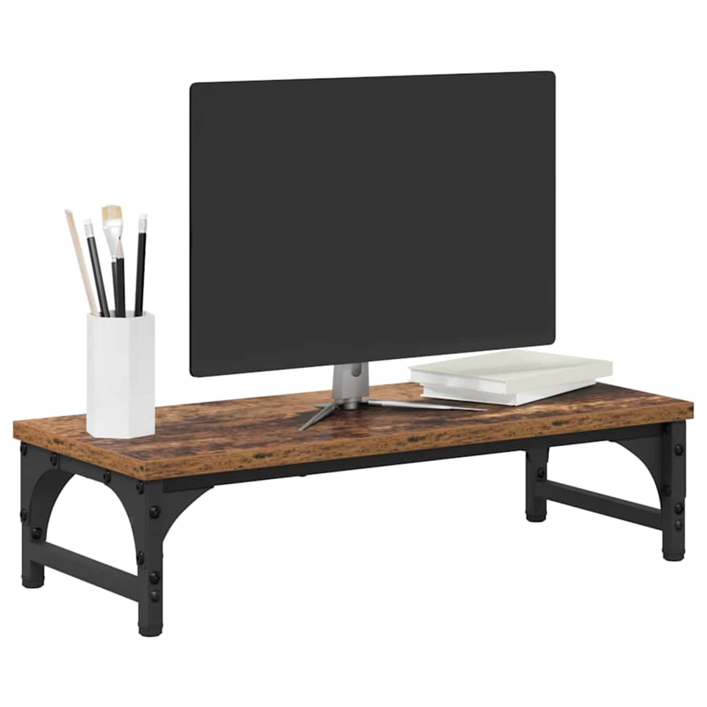 Monitor Stand Old Wood 55 x 23 x 14 cm Engineered Wood