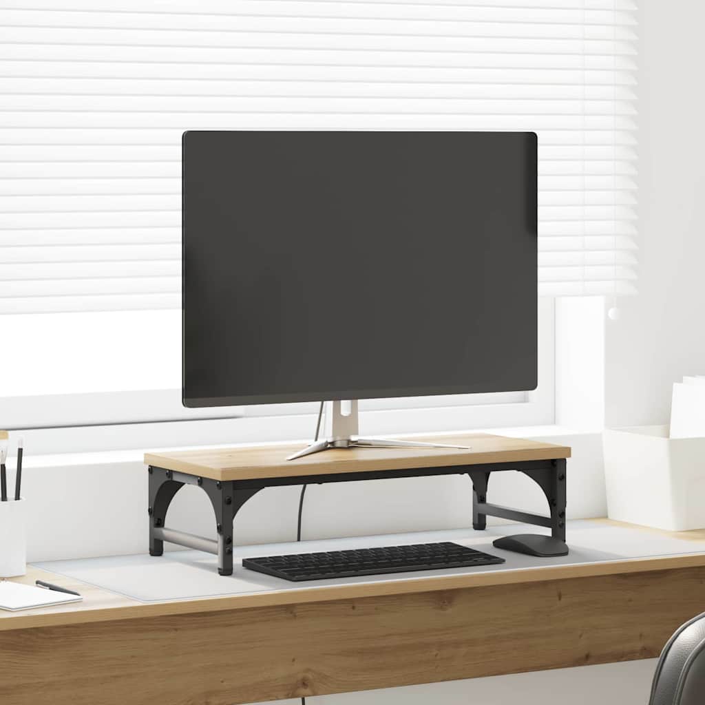 Monitor Stand Artisan Oak 55 x 23 x 14 cm Engineered Wood