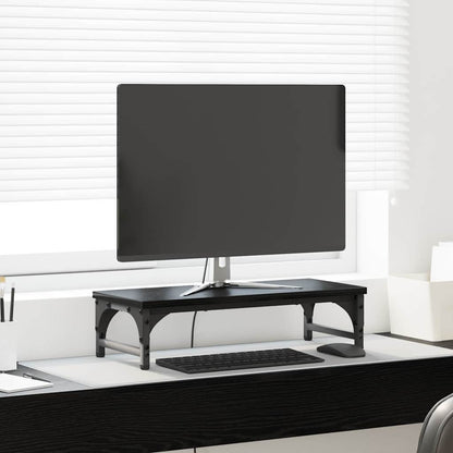 Monitor Stand Black Oak 55 x 23 x 14 cm Engineered Wood