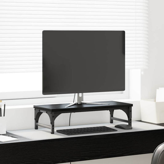 Monitor Stand Black Oak 55 x 23 x 14 cm Engineered Wood