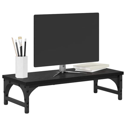 Monitor Stand Black Oak 55 x 23 x 14 cm Engineered Wood