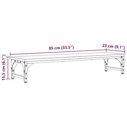 Monitor Stand Artisan Oak 85 x 23 x 15.5 cm Engineered Wood