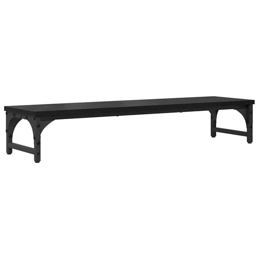 Monitor Stand Black Oak 85 x 23 x 15.5 cm Engineered Wood