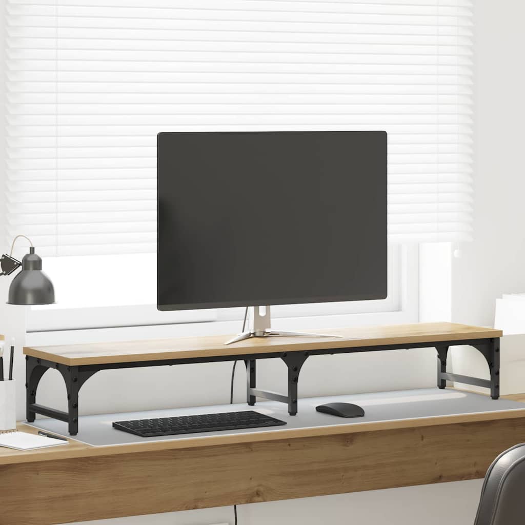 Monitor Stand Artisan Oak 105 x 23 x 15.5 cm Engineered Wood