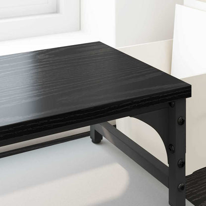 Monitor Stand Black Oak 105 x 23 x 15.5 cm Engineered Wood