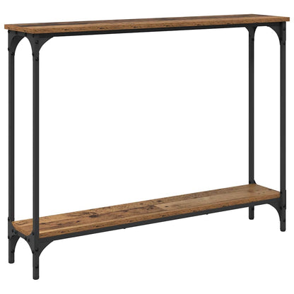 Console Table Old Wood 100 x 22.5 x 75 cm Engineered Wood