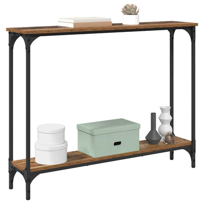 Console Table Old Wood 100 x 22.5 x 75 cm Engineered Wood