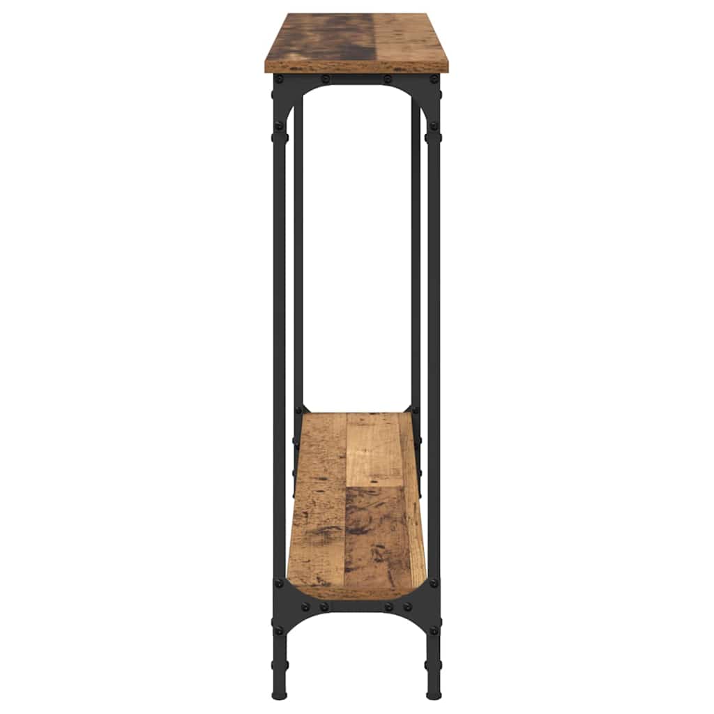 Console Table Old Wood 100 x 22.5 x 75 cm Engineered Wood