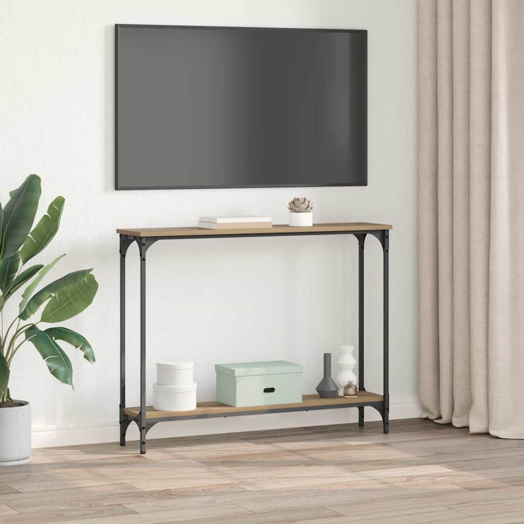 Console Table Artisan Oak 100 x 22.5 x 75 cm Engineered Wood