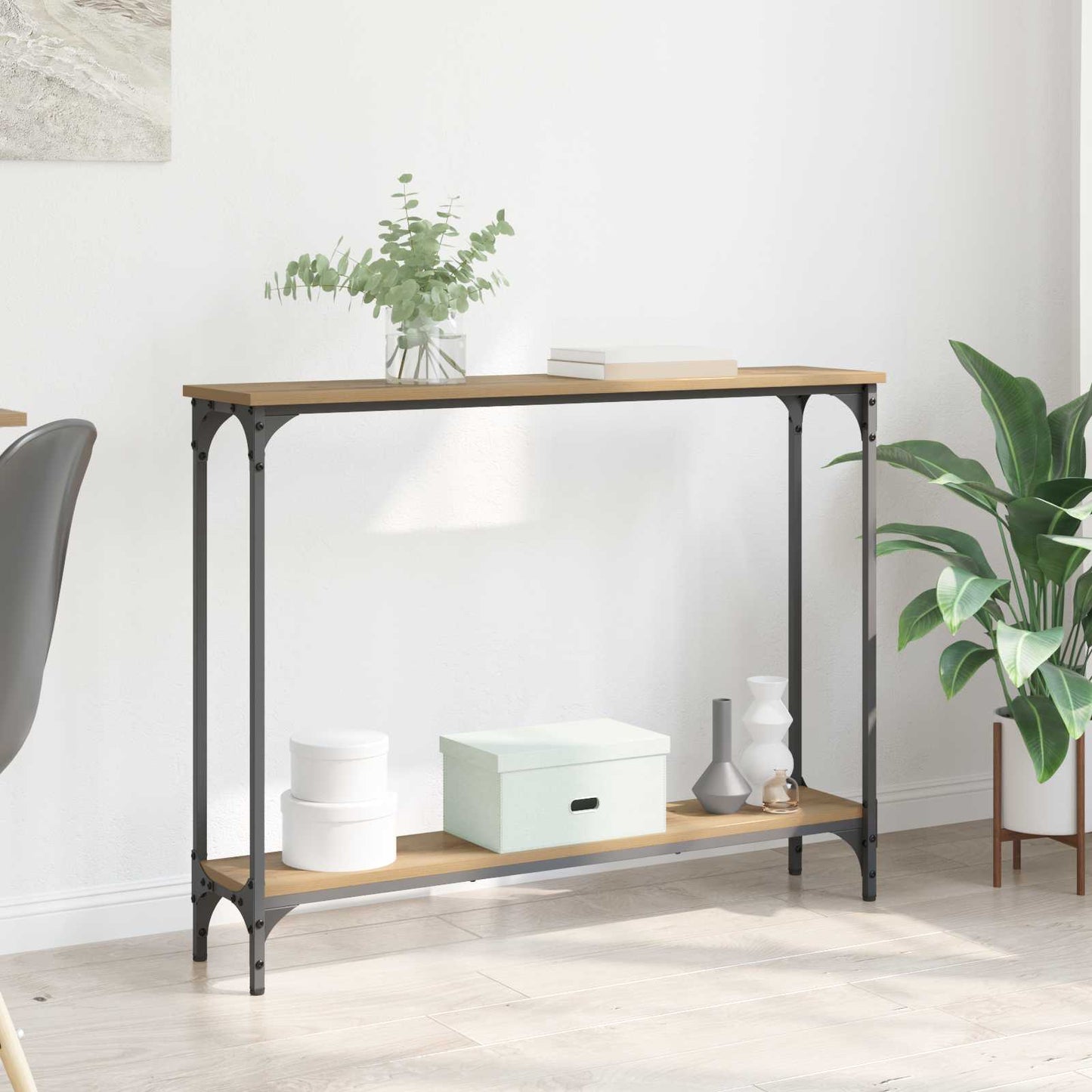 Console Table Artisan Oak 100 x 22.5 x 75 cm Engineered Wood