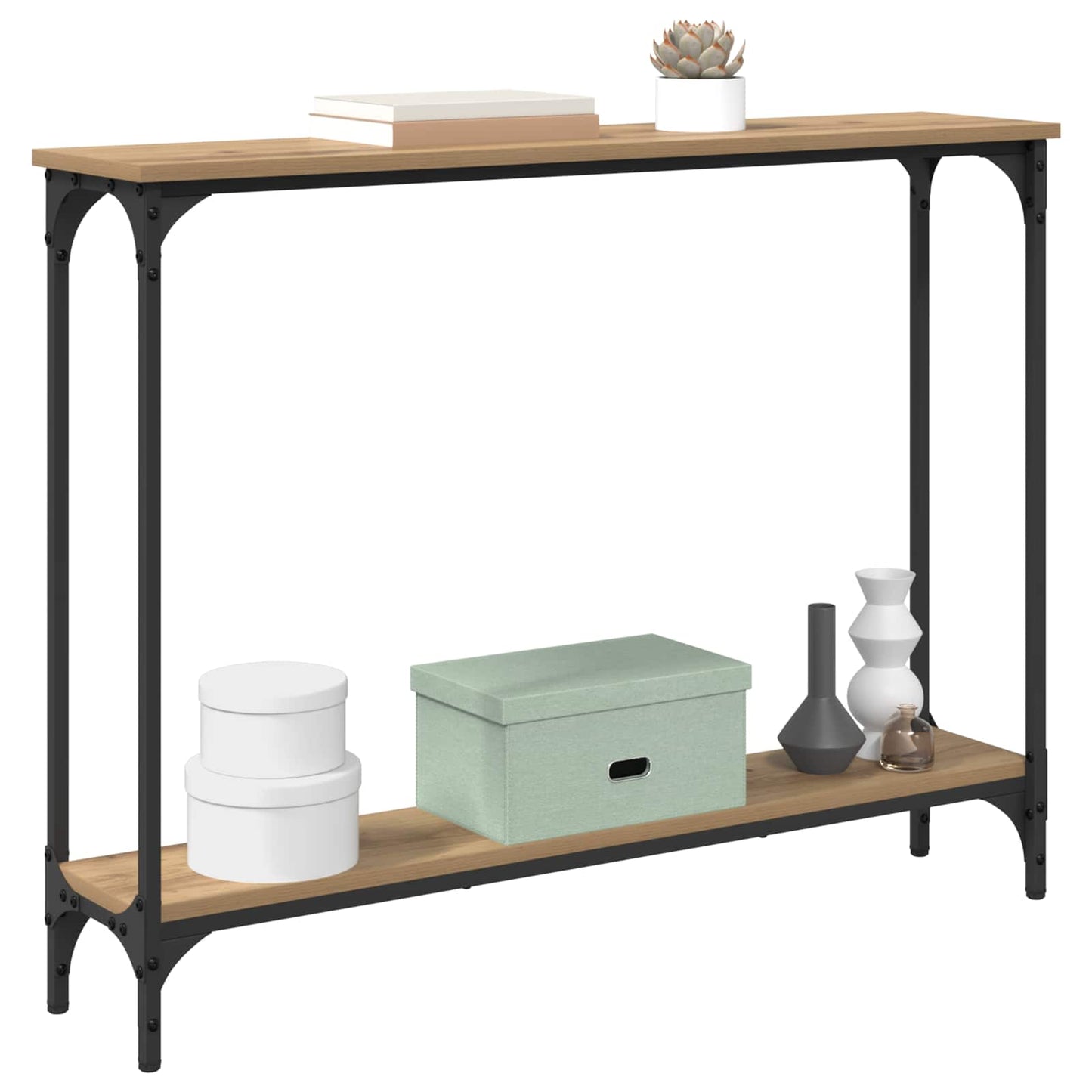 Console Table Artisan Oak 100 x 22.5 x 75 cm Engineered Wood