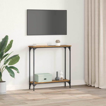 Console Table Old Wood 75 x 22.5 x 75 cm Engineered Wood