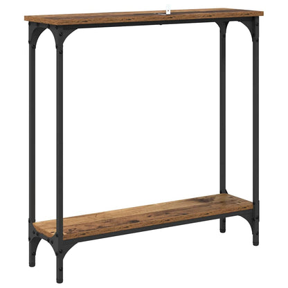 Console Table Old Wood 75 x 22.5 x 75 cm Engineered Wood