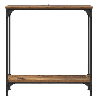 Console Table Old Wood 75 x 22.5 x 75 cm Engineered Wood