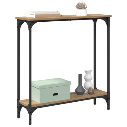Console Table Artisan Oak 75 x 22.5 x 75 cm Engineered Wood