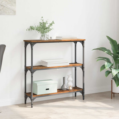 Console Table Old Wood 75 x 22.5 x 75 cm Engineered Wood
