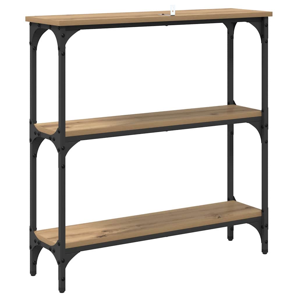 Console Table Artisan Oak 75 x 22.5 x 75 cm Engineered Wood