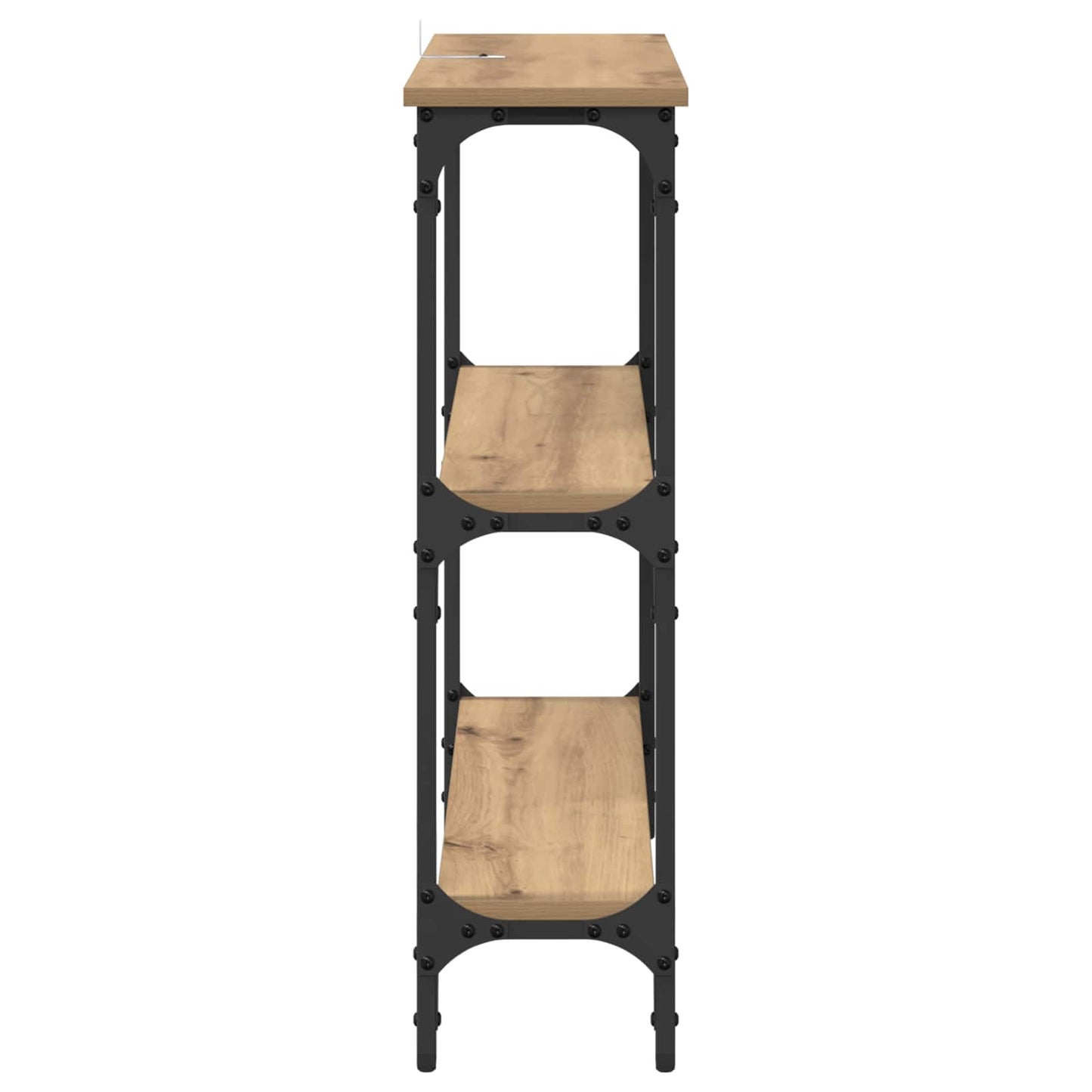 Console Table Artisan Oak 75 x 22.5 x 75 cm Engineered Wood
