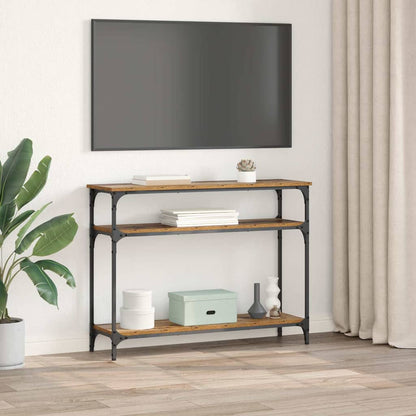 Console Table Old Wood 100 x 29 x 75 cm Engineered Wood