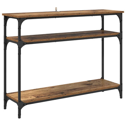 Console Table Old Wood 100 x 29 x 75 cm Engineered Wood