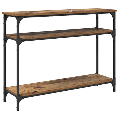 Console Table Old Wood 100 x 29 x 75 cm Engineered Wood