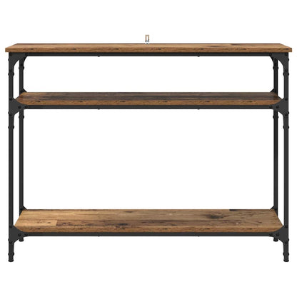 Console Table Old Wood 100 x 29 x 75 cm Engineered Wood