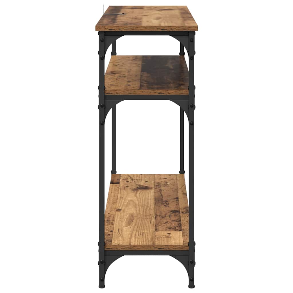 Console Table Old Wood 100 x 29 x 75 cm Engineered Wood