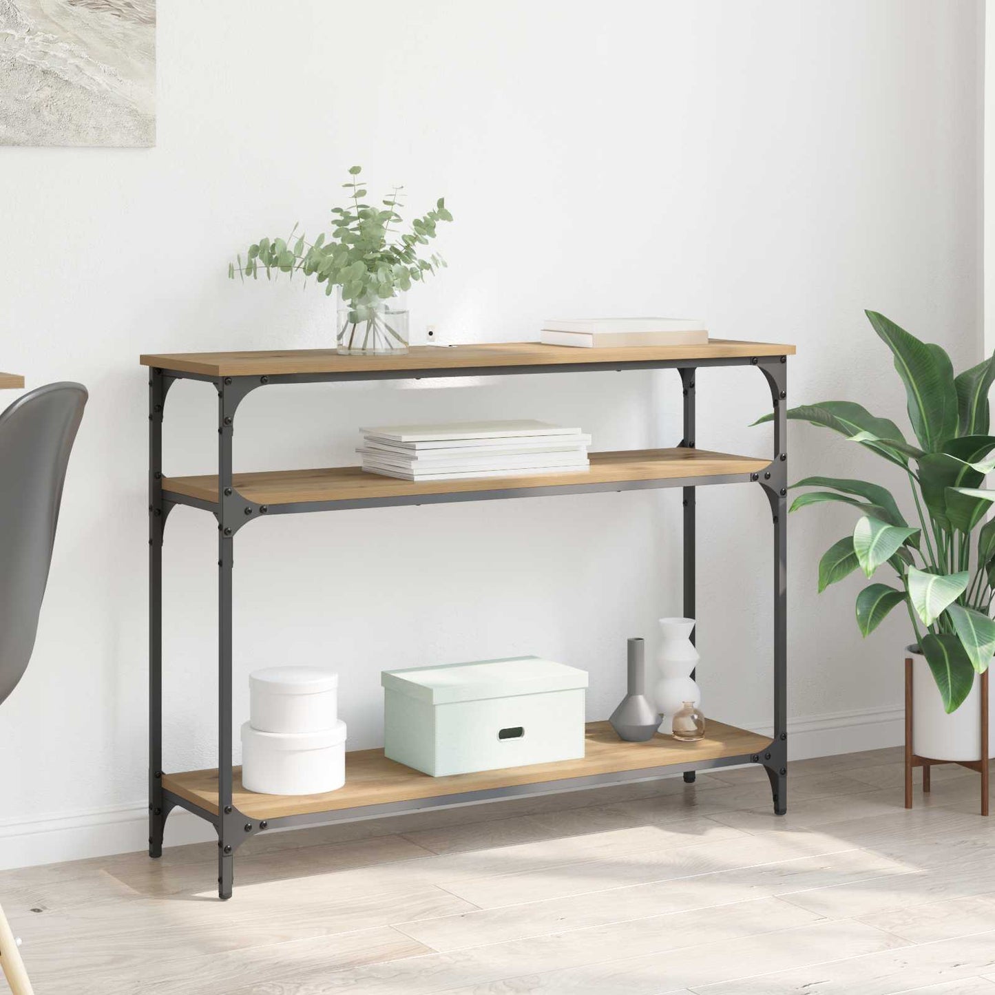 Console Table Artisan Oak 100 x 29 x 75 cm Engineered Wood