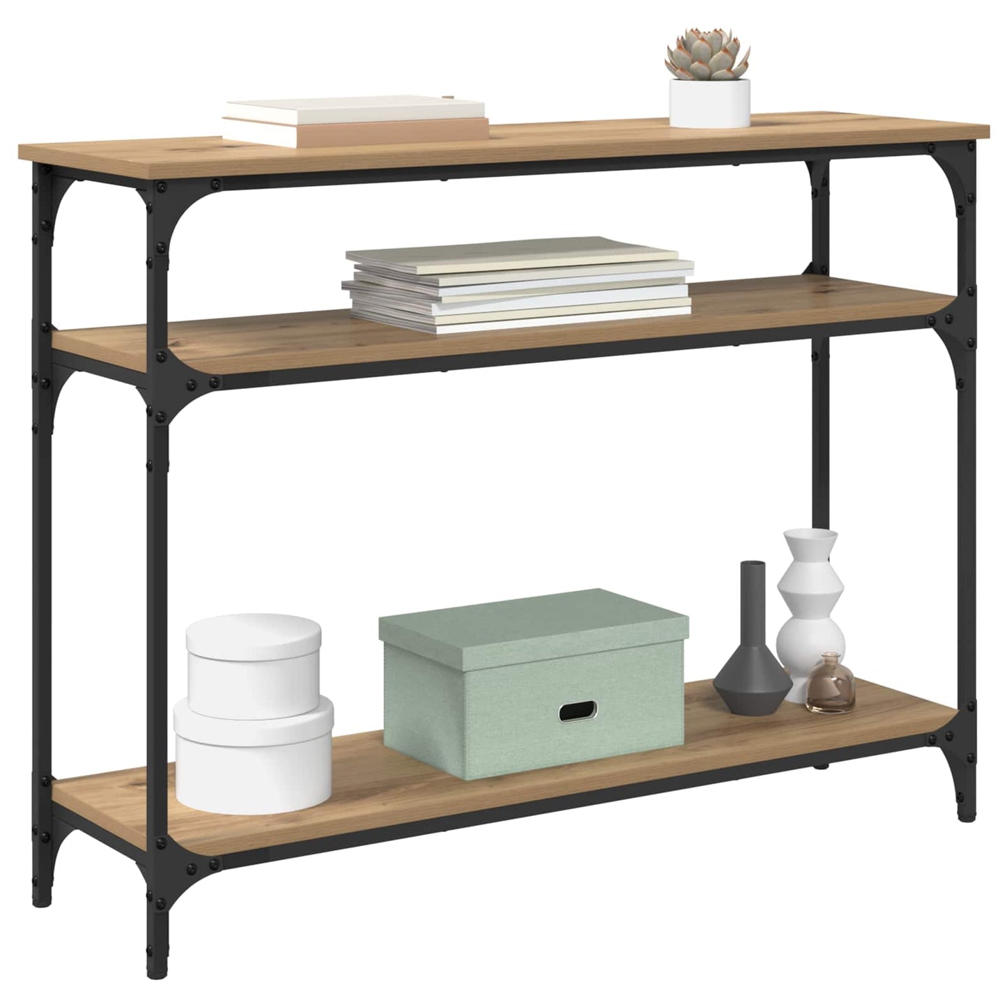 Console Table Artisan Oak 100 x 29 x 75 cm Engineered Wood