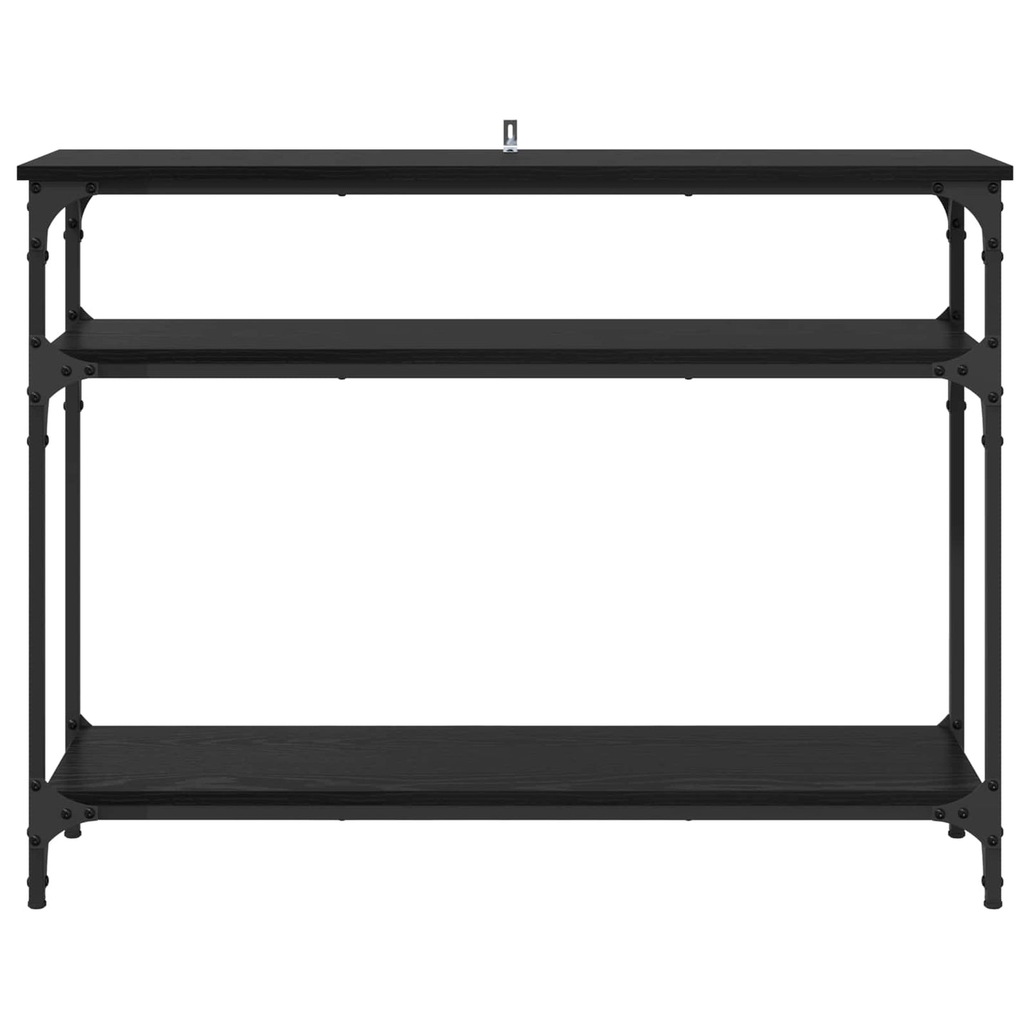 Console Table Black Oak 100 x 29 x 75 cm Engineered Wood