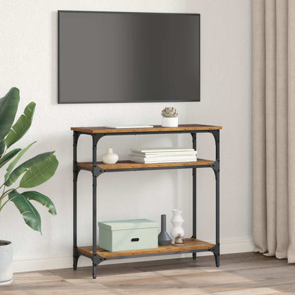 Console Table Old Wood 75 x 29 x 75 cm Engineered Wood