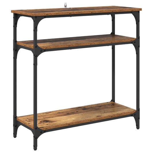 Console Table Old Wood 75 x 29 x 75 cm Engineered Wood