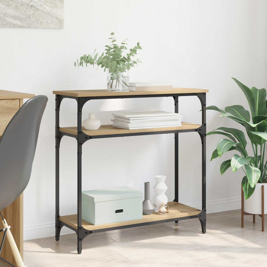 Console Table Artisan Oak 75 x 29 x 75 cm Engineered Wood