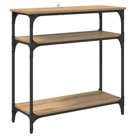 Console Table Artisan Oak 75 x 29 x 75 cm Engineered Wood