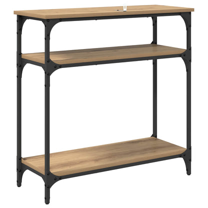 Console Table Artisan Oak 75 x 29 x 75 cm Engineered Wood